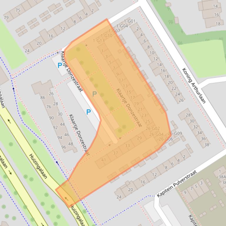 Kaart van postcodegebied 5625CJ.