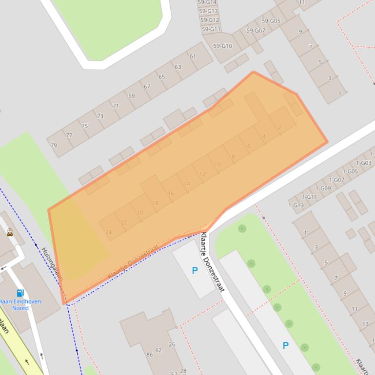 Kaart van postcodegebied 5625CK.