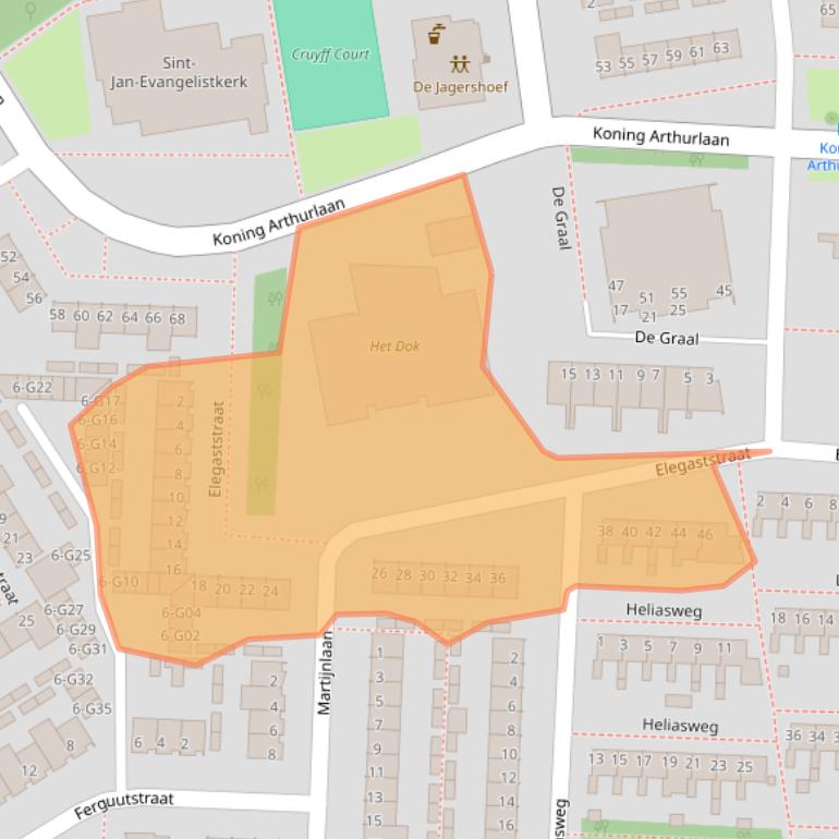 Kaart van postcodegebied 5625CV.