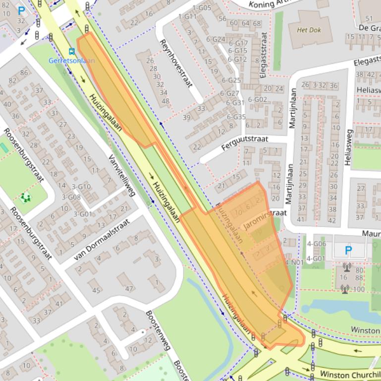 Kaart van postcodegebied 5625DC.