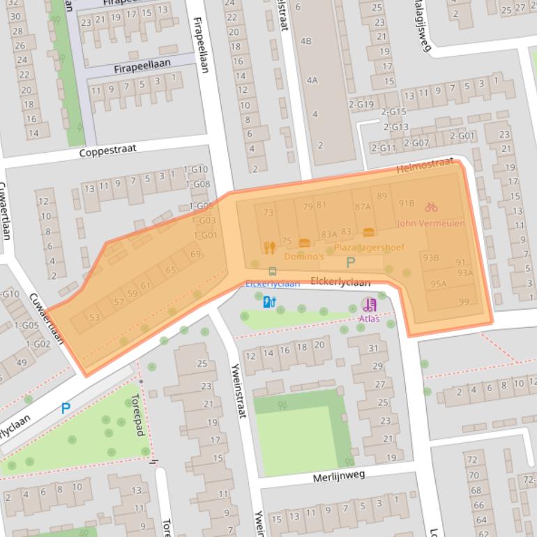 Kaart van postcodegebied 5625EP.