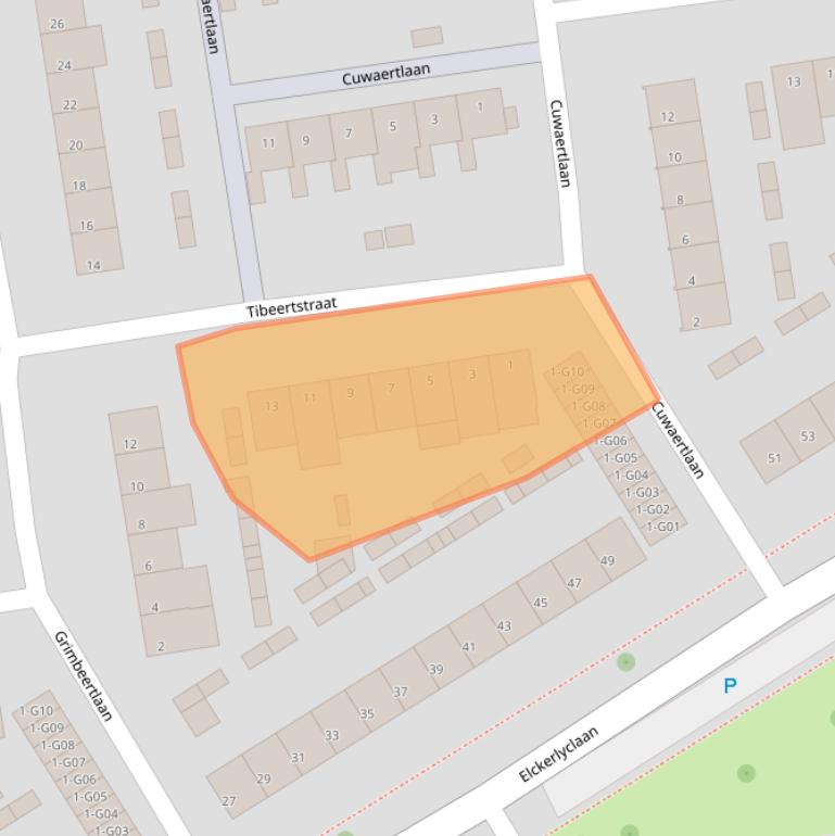 Kaart van postcodegebied 5625GA.