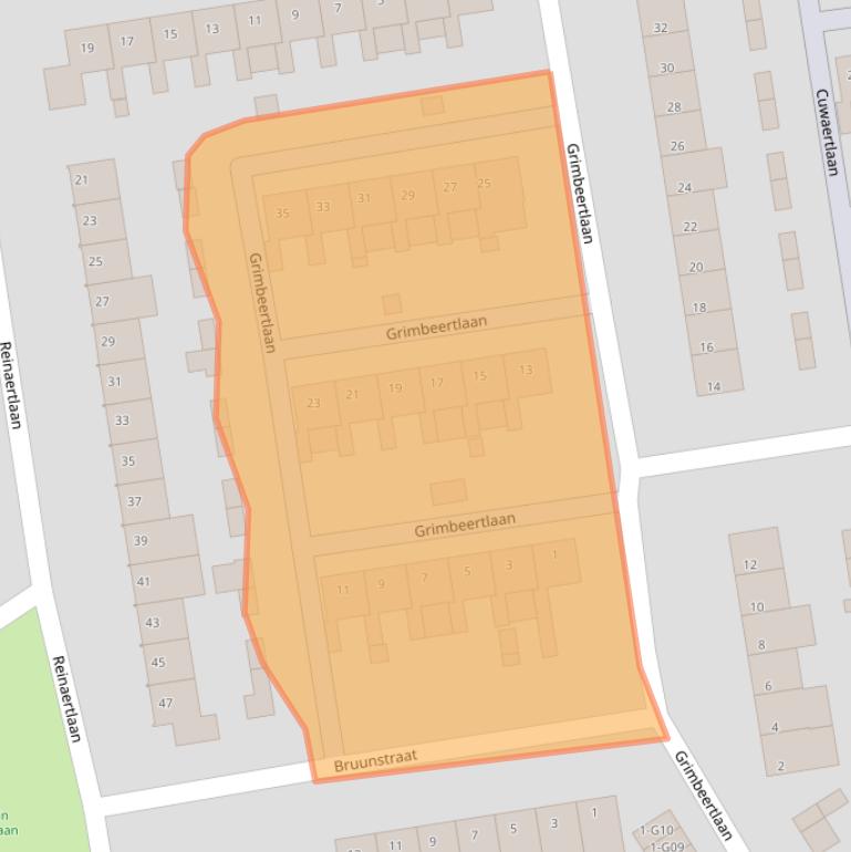 Kaart van postcodegebied 5625GB.