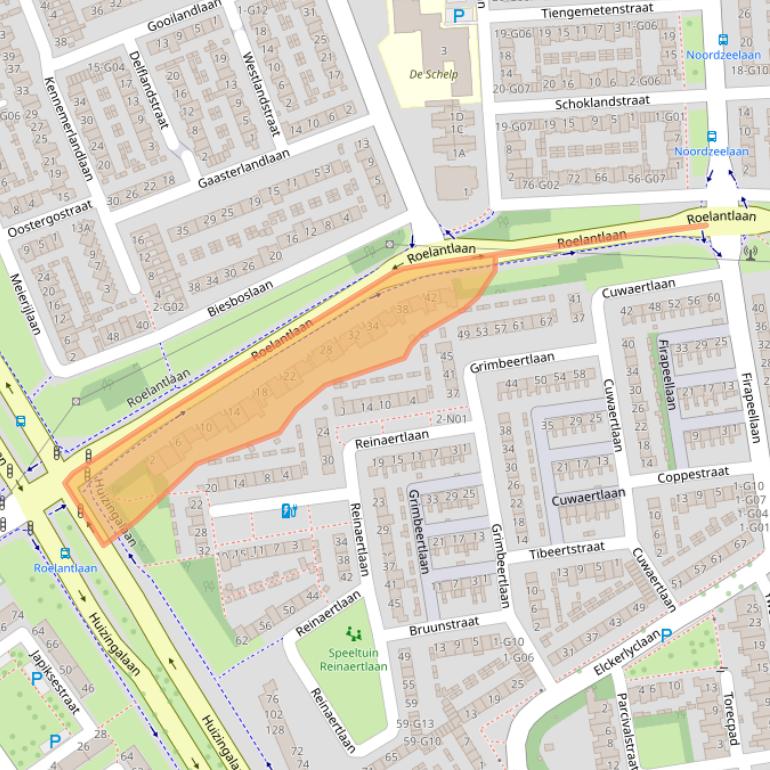Kaart van postcodegebied 5625GT.