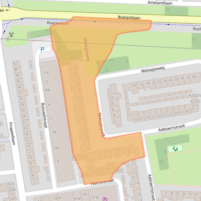 Kaart van postcodegebied 5625HE.