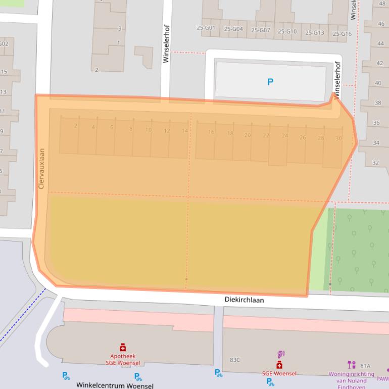 Kaart van postcodegebied 5625LX.