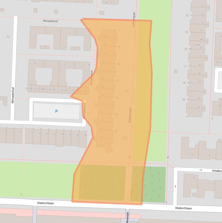 Kaart van postcodegebied 5625LZ.