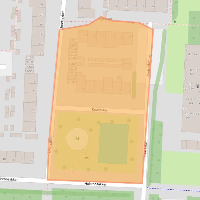 Kaart van postcodegebied 5625SB.