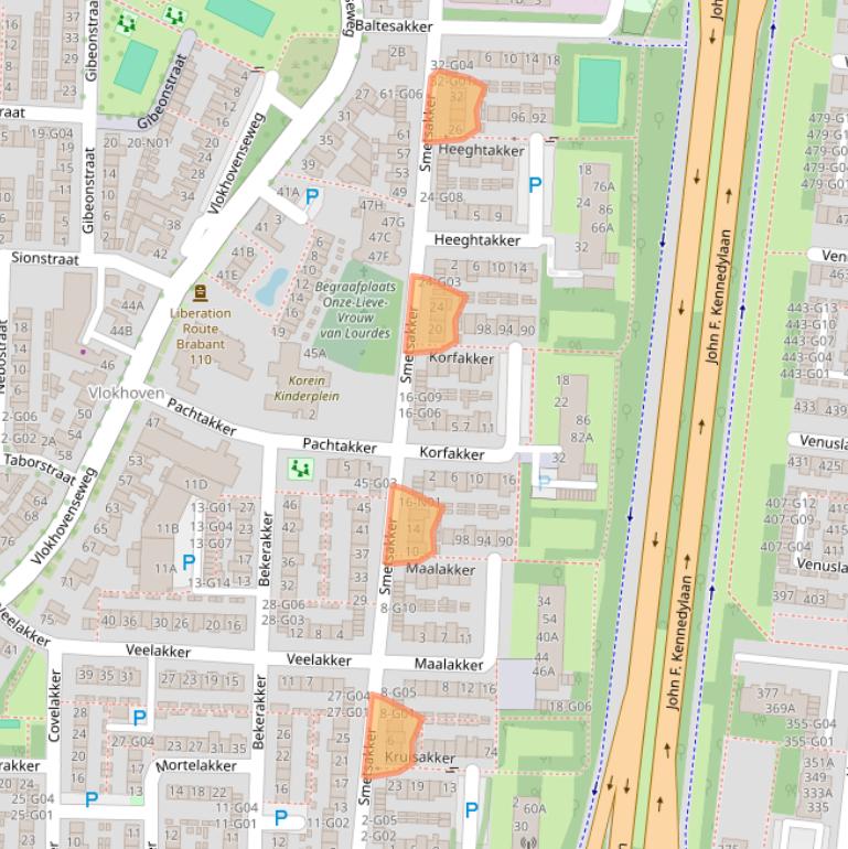 Kaart van postcodegebied 5625SH.