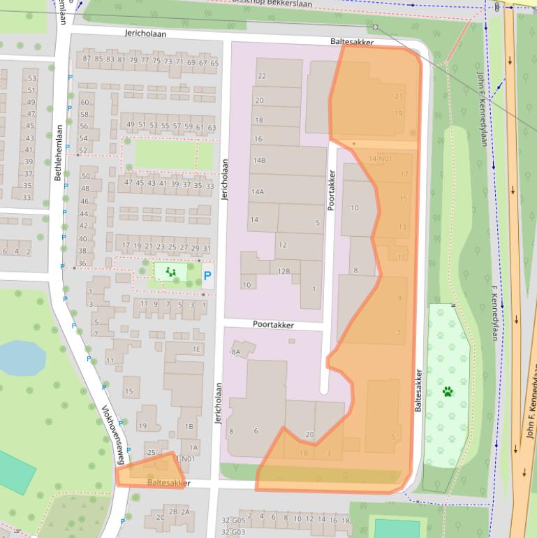 Kaart van postcodegebied 5625TC.