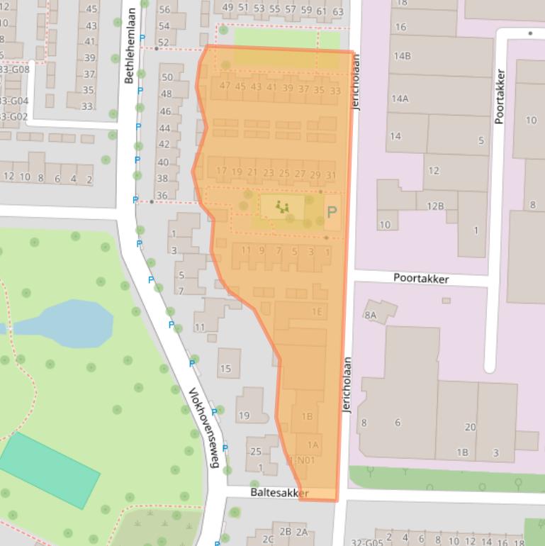 Kaart van postcodegebied 5625TE.
