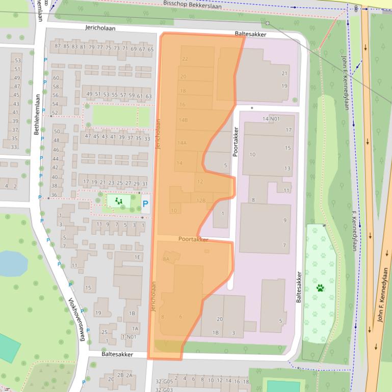 Kaart van postcodegebied 5625TH.