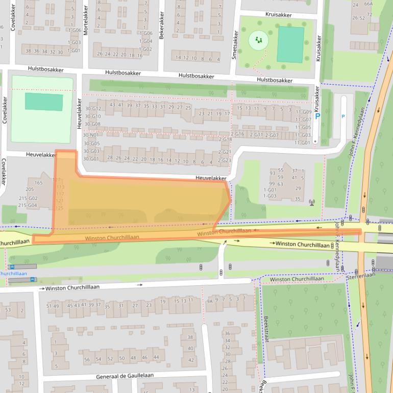Kaart van postcodegebied 5625VL.