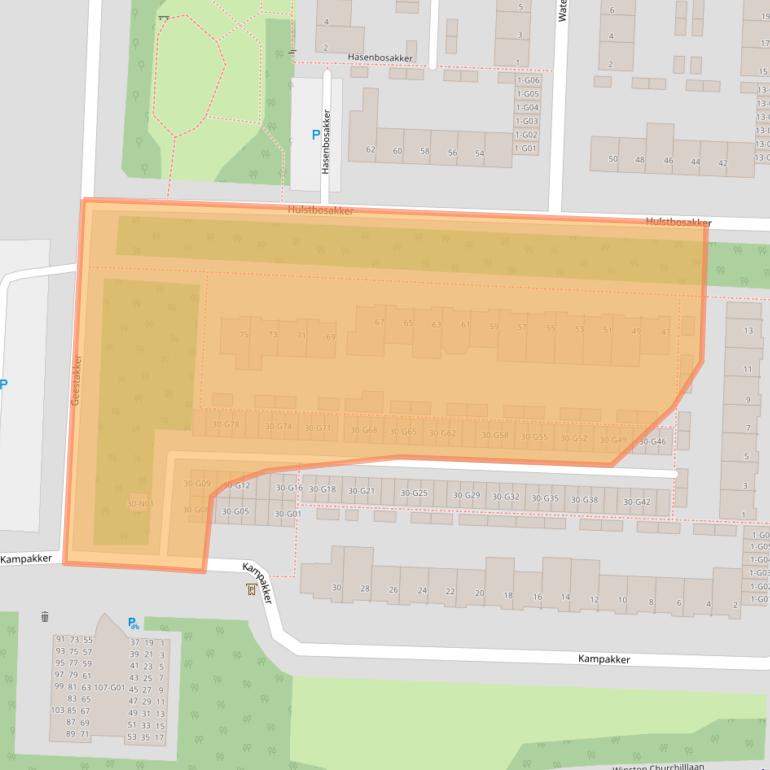 Kaart van postcodegebied 5625VS.