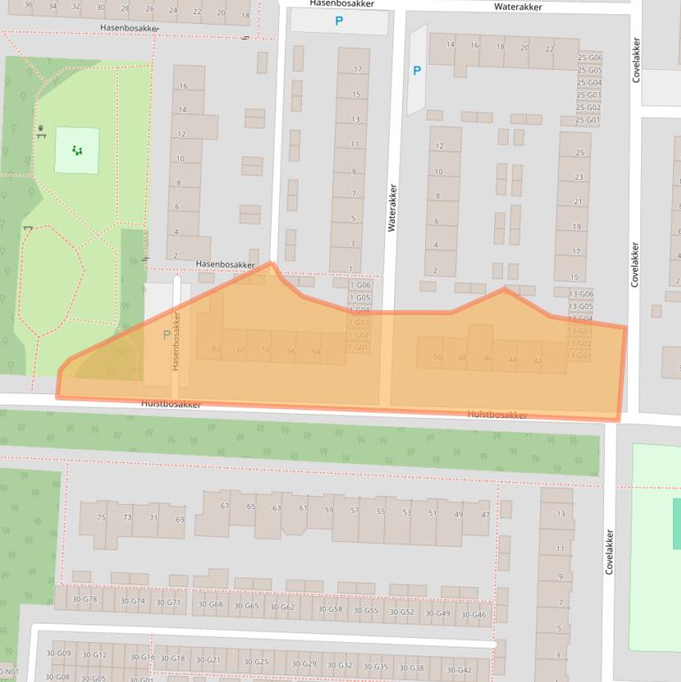 Kaart van postcodegebied 5625VW.