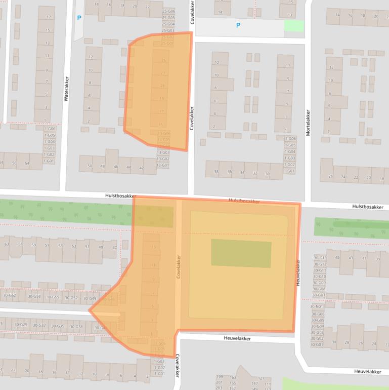 Kaart van postcodegebied 5625WG.