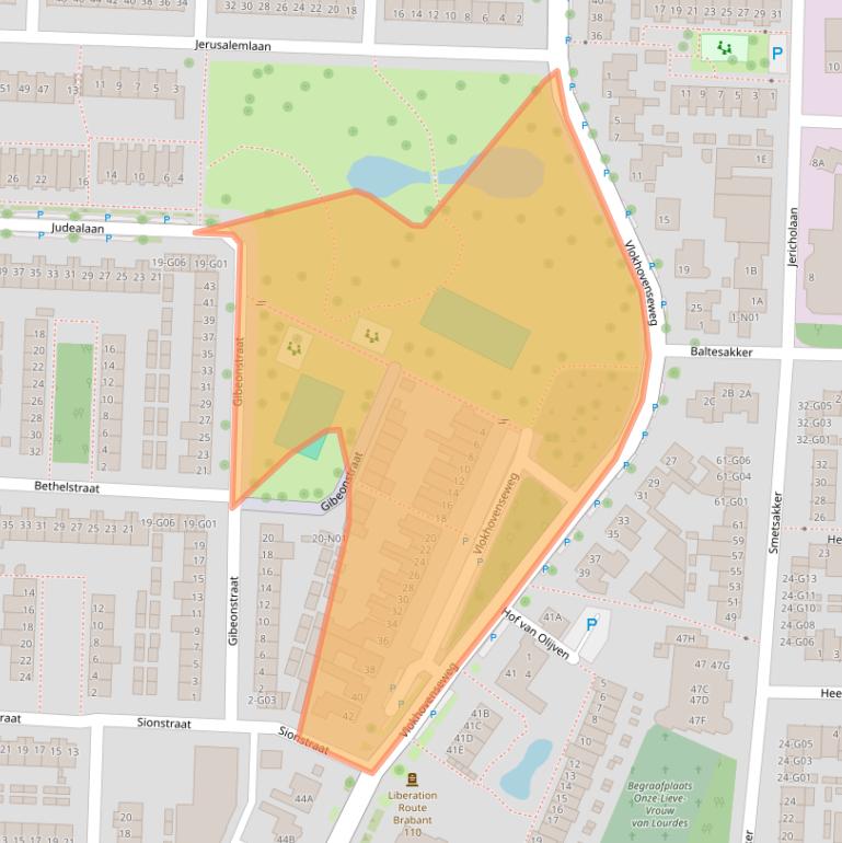 Kaart van postcodegebied 5625WP.