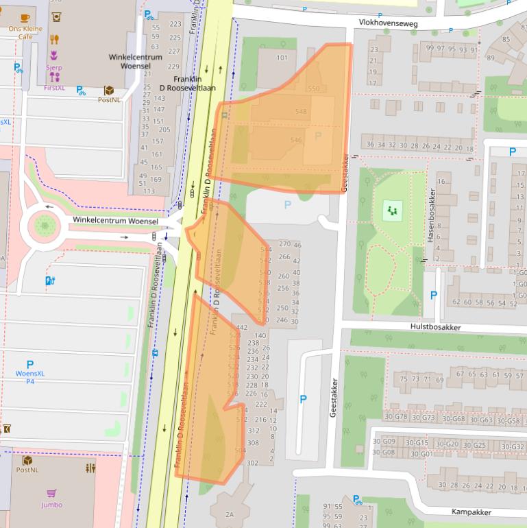 Kaart van postcodegebied 5625XL.