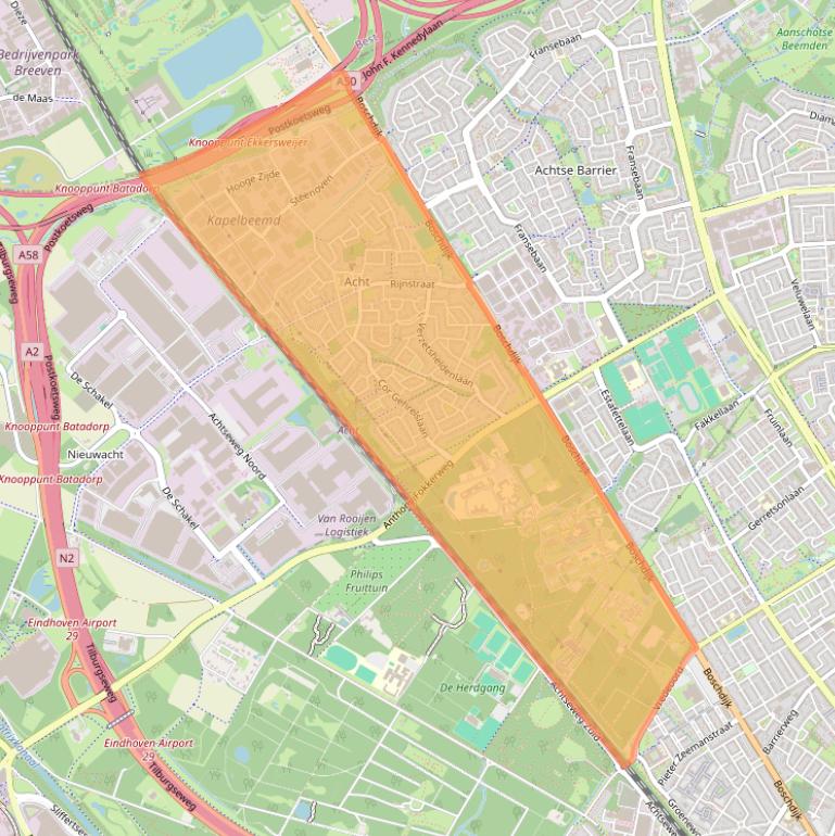 Kaart van postcodegebied 5626.