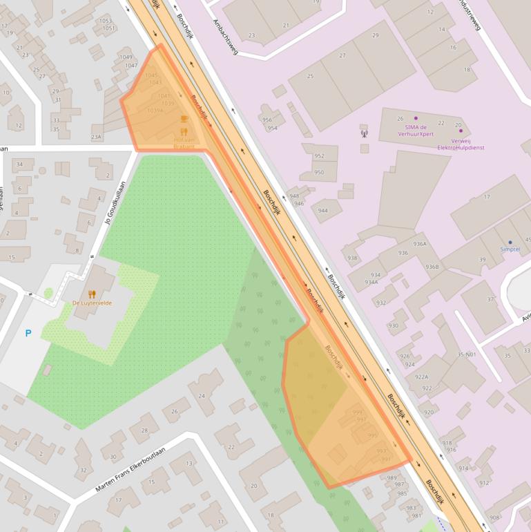 Kaart van postcodegebied 5626AD.