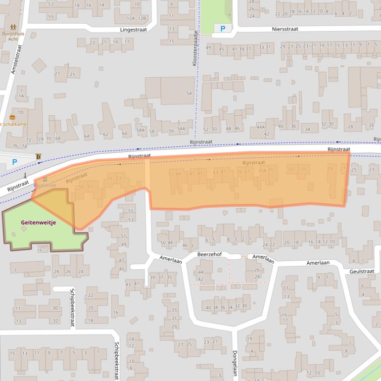 Kaart van postcodegebied 5626AM.