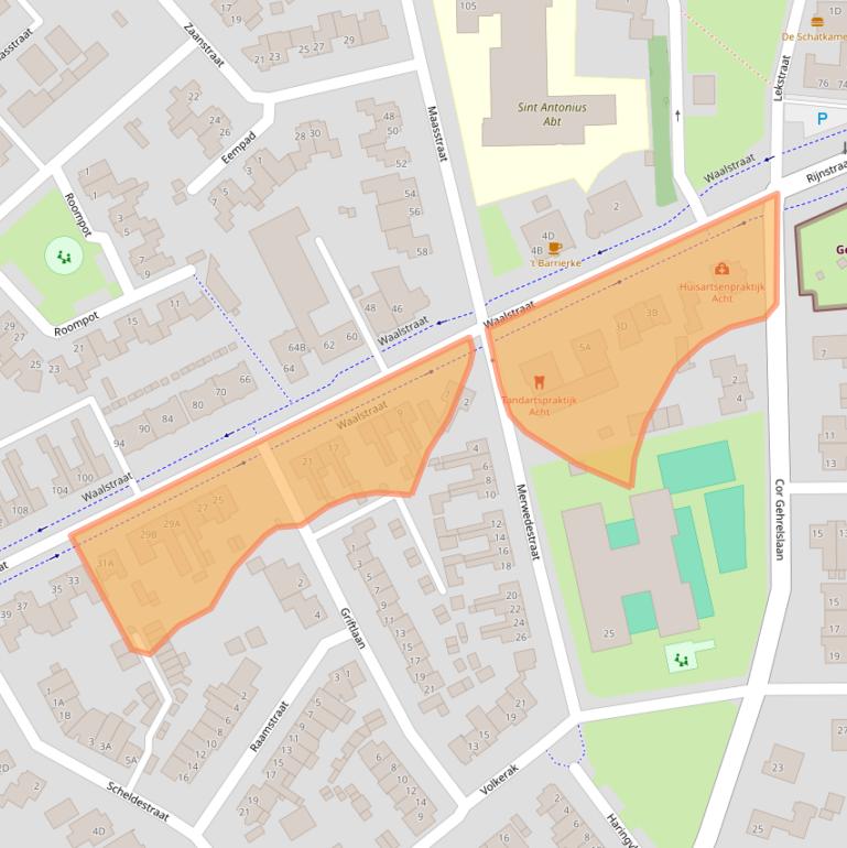 Kaart van postcodegebied 5626AR.