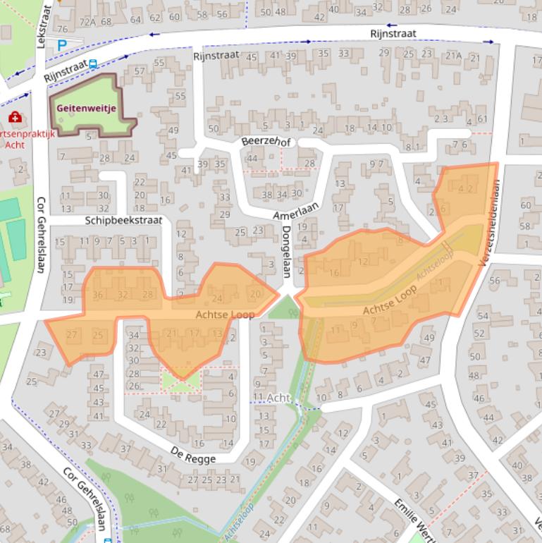 Kaart van postcodegebied 5626BW.
