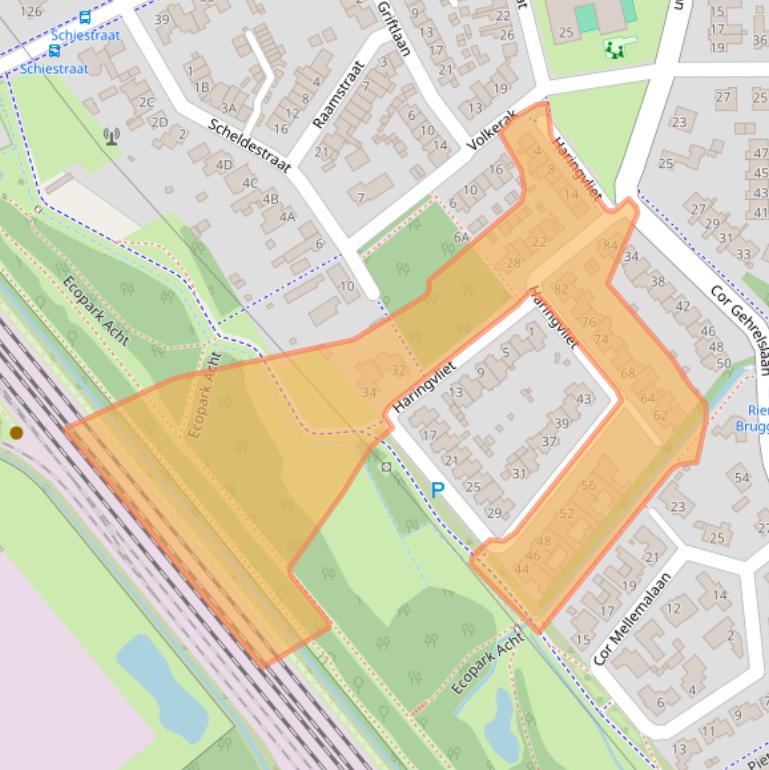 Kaart van postcodegebied 5626CJ.