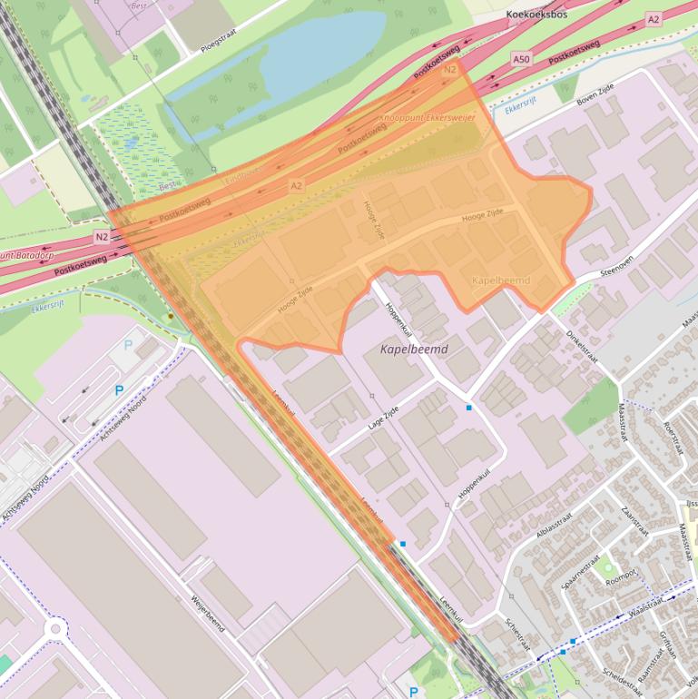 Kaart van postcodegebied 5626DC.