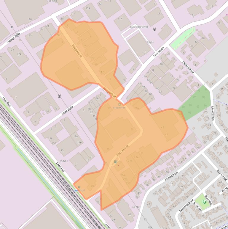 Kaart van postcodegebied 5626DD.