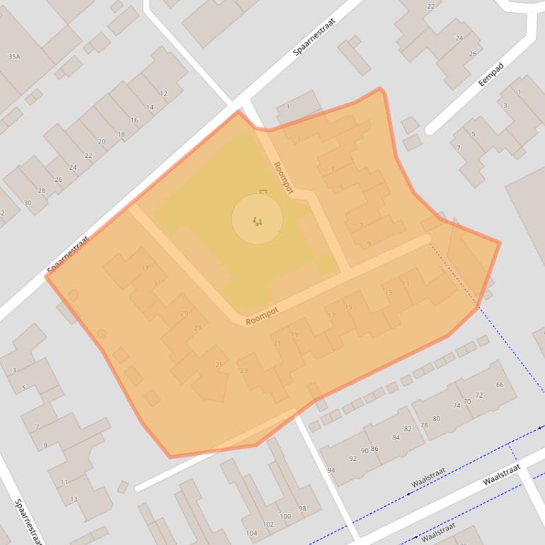 Kaart van postcodegebied 5626DJ.