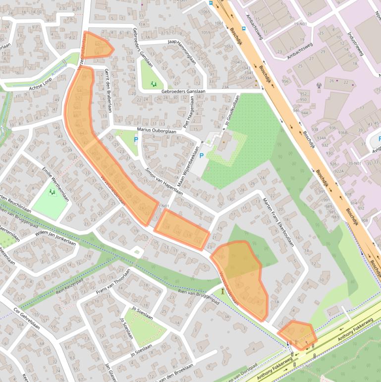 Kaart van postcodegebied 5626GH.