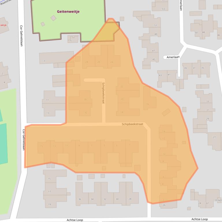 Kaart van postcodegebied 5626GX.