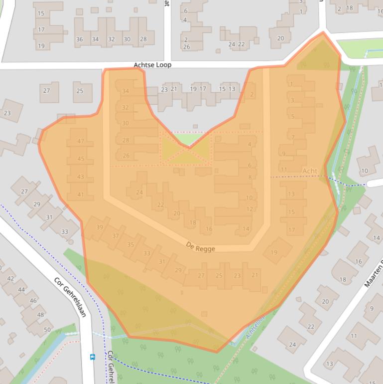Kaart van postcodegebied 5626GZ.