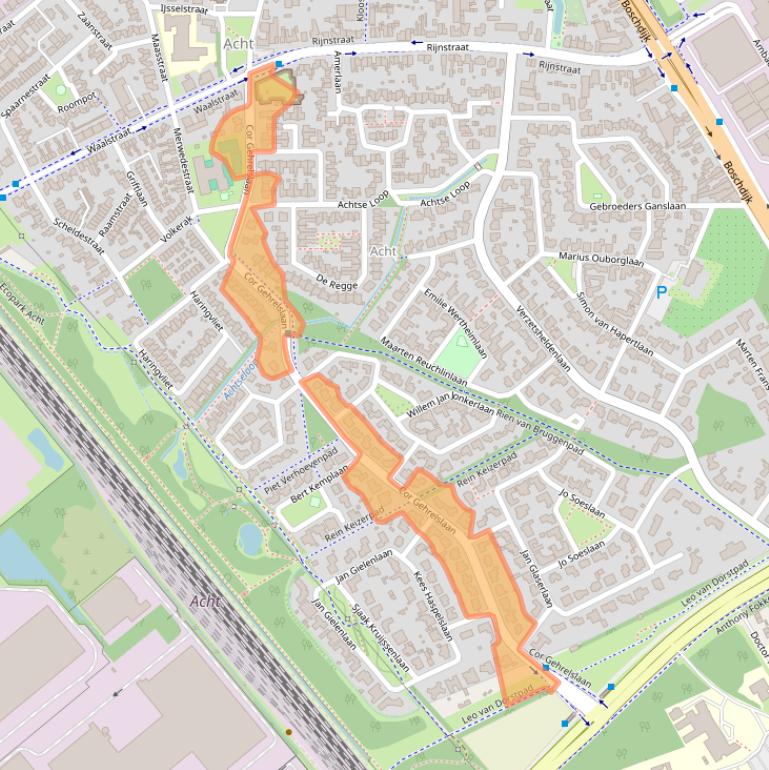 Kaart van postcodegebied 5626HB.