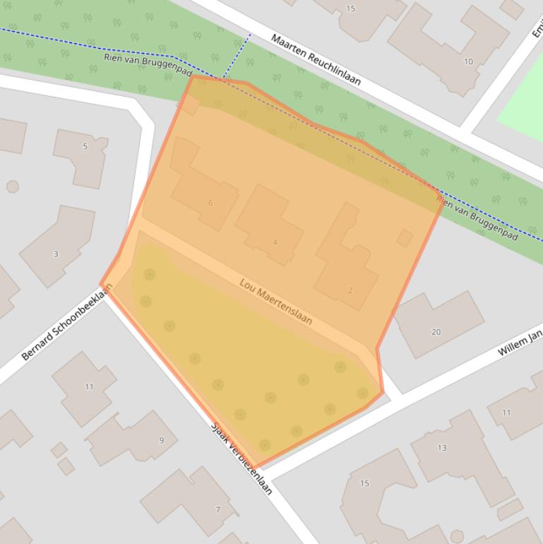 Kaart van postcodegebied 5626HH.