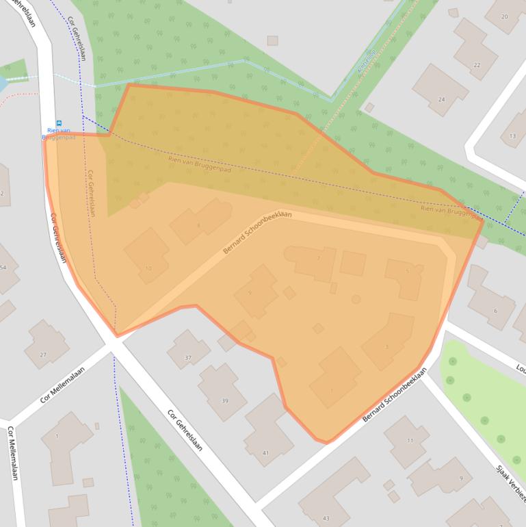 Kaart van postcodegebied 5626HJ.