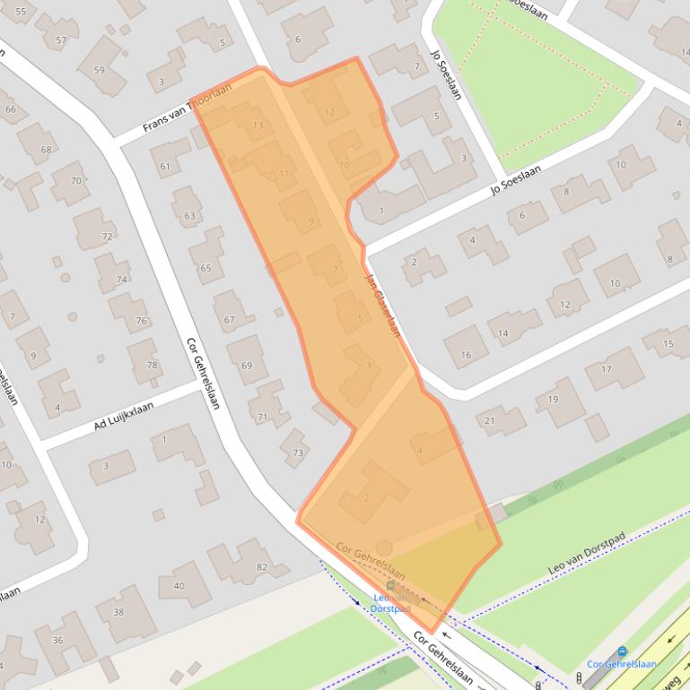 Kaart van postcodegebied 5626HK.