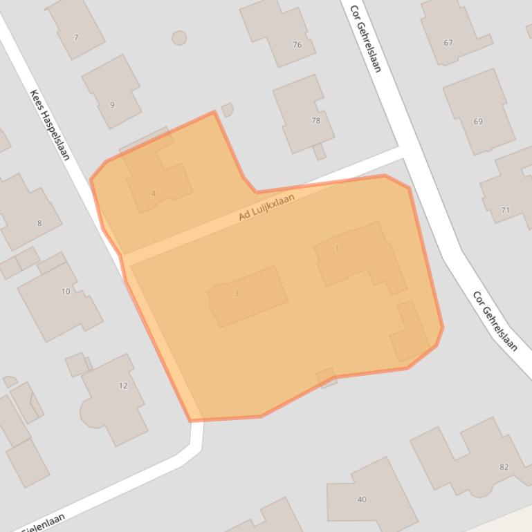 Kaart van postcodegebied 5626HL.