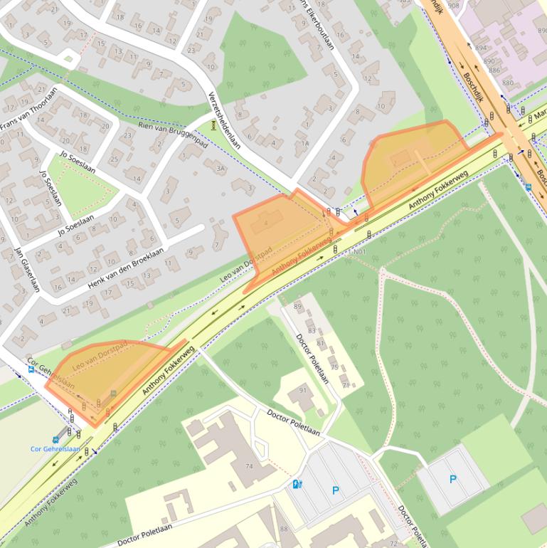 Kaart van postcodegebied 5626JA.