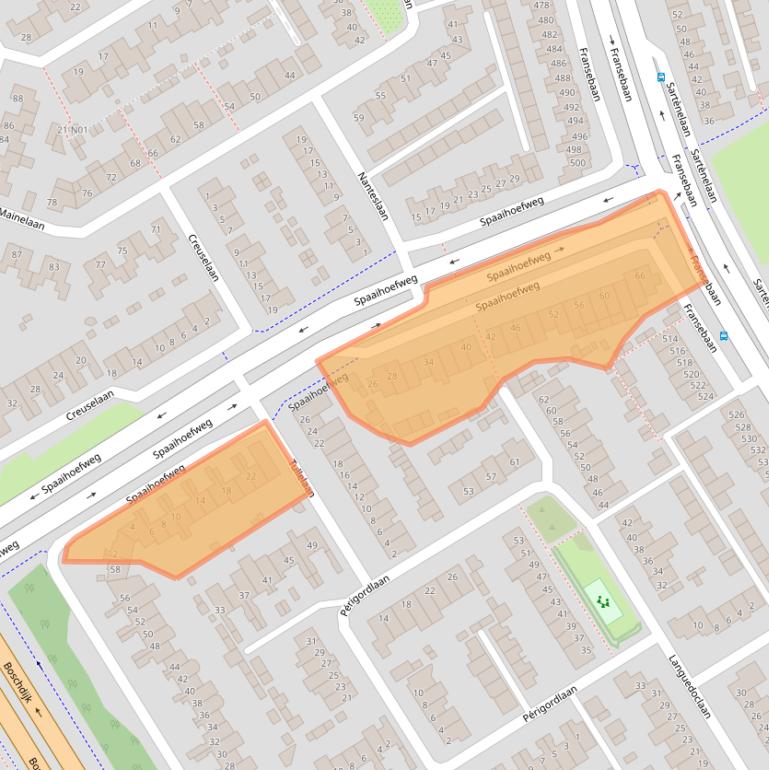 Kaart van postcodegebied 5627BD.