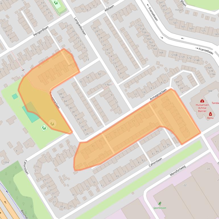 Kaart van postcodegebied 5627BK.