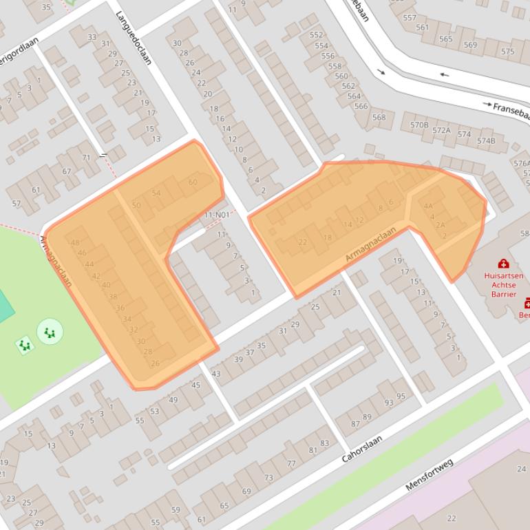 Kaart van postcodegebied 5627BL.