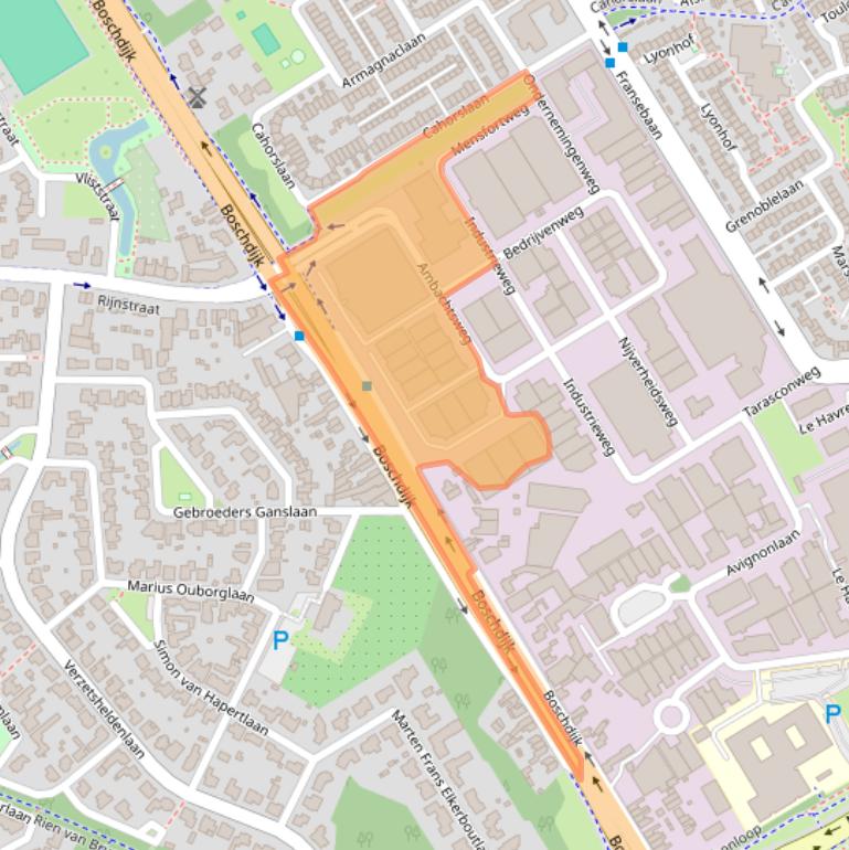 Kaart van postcodegebied 5627BZ.