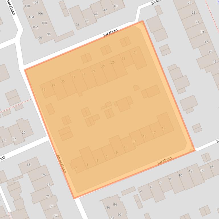 Kaart van postcodegebied 5627CJ.