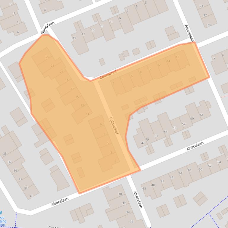 Kaart van postcodegebied 5627CT.