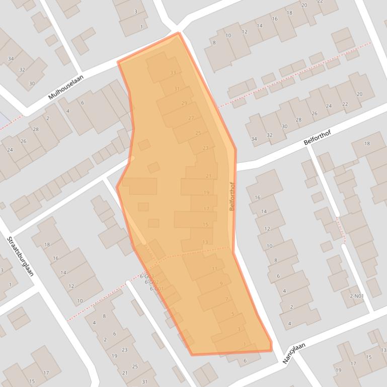 Kaart van postcodegebied 5627CW.