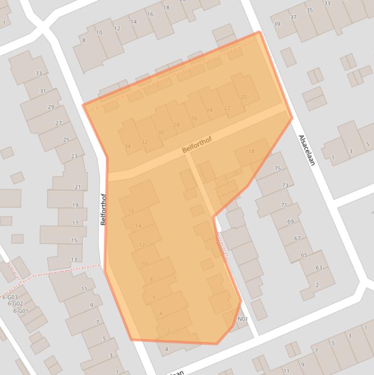 Kaart van postcodegebied 5627CX.