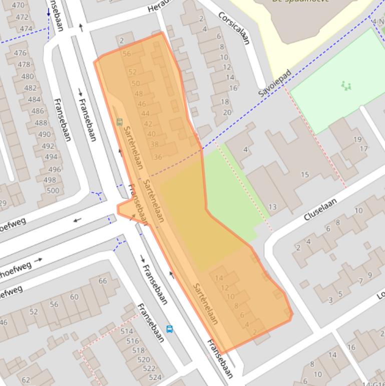 Kaart van postcodegebied 5627DZ.