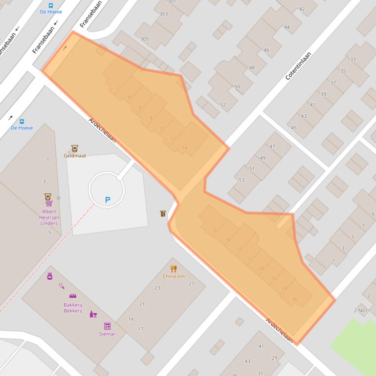 Kaart van postcodegebied 5627EN.